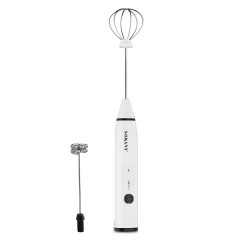 Капучинатор ручний Sokany SK-1772 безшумний акумуляторний, білий