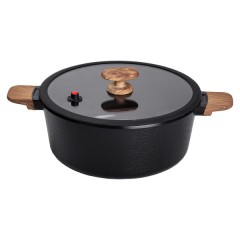 Каструля алюмінієва MGC із антипригарним покриттям 7.7 л, чорний