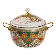 Каструля емальована 5 л у східному стилі