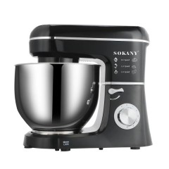 Міксер планетарний Sokany SK-275 із чашею із нержавіючої сталі на 8 л, чорний