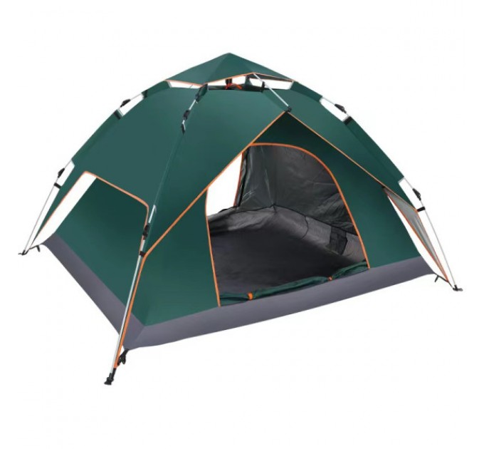 Палатка автоматическая на 2-4 человека 200*230*130 см двухслойная, зеленая