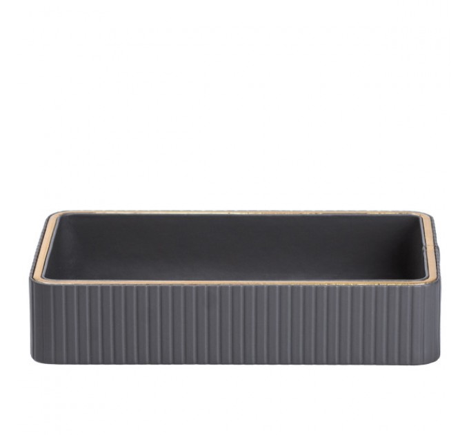 Серветниця з еко-шкіри для дому, сірий