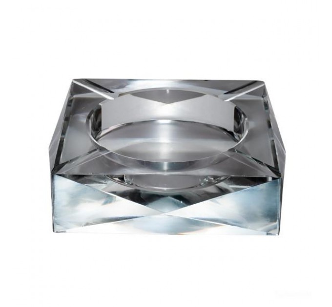 Попільничка A-LUX квадратна із товстого скла, прозорий