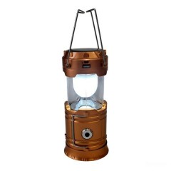 Кемпінговий ліхтар світлодіодний підвісний телескопічний, золото