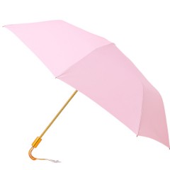 Парасоля механічна складна 99 см з квітковим принтом, рожевий