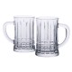 Набір пивних кухлів 2 штуки по 530 мл із товстого скла, прозорий