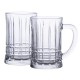 Набір пивних кухлів 2 штуки по 310 мл із товстого скла, прозорий