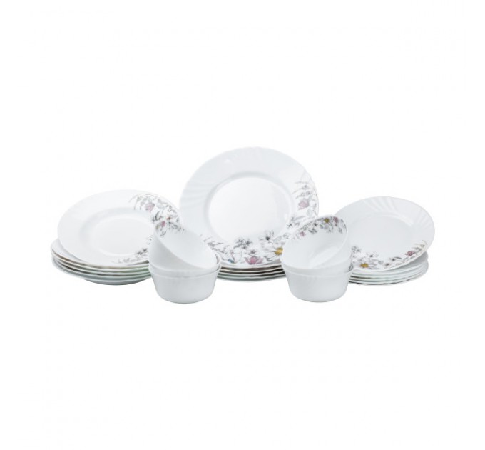 Столовий сервіз на 6 персон порцеляновий Chamomile