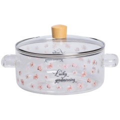 Каструля з боросилікатного скла 2,5 л