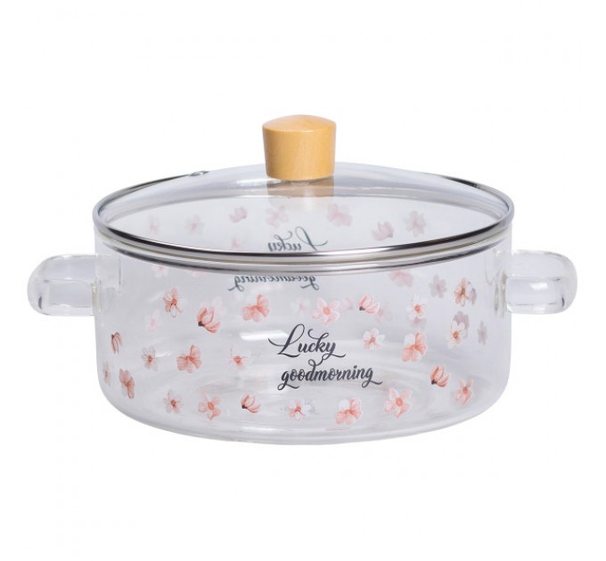 Каструля з боросилікатного скла 2,5 л