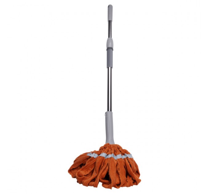 Швабра-моп мотузкова для миття підлоги 134 см, помаранчевий Швабра-моп мотузкова для миття підлоги 134 см, помаранчевий