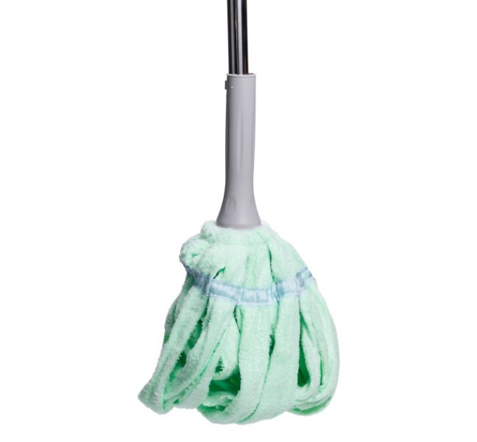 Швабра-моп мотузкова для миття підлоги 134 см, м'ятний
