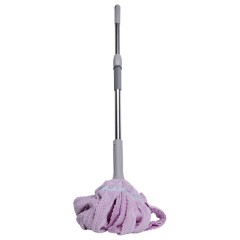 Швабра-моп мотузкова для миття підлоги 134 см, фіолетовий