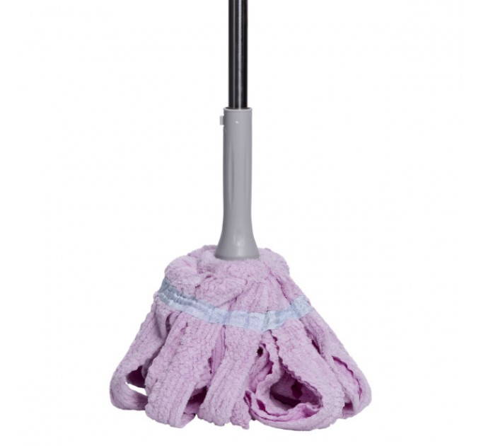 Швабра-моп мотузкова для миття підлоги 134 см, фіолетовий