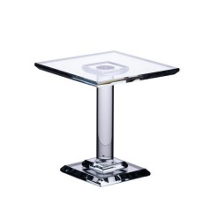 Тортівниця на ніжці Tetragon скляна 13 см