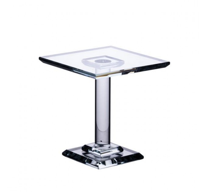 Тортівниця на ніжці Tetragon скляна 13 см