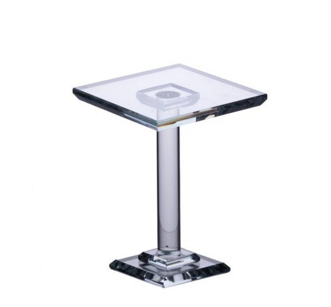 Тортівниця на ніжці Tetragon скляна 18 см