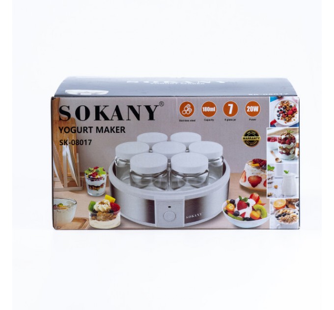 Йогуртница SOKANY SK-08017 20 Вт 1,2л