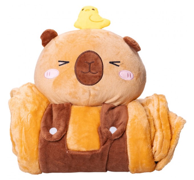 Плед-іграшка Капібара з качечкою 120*160см