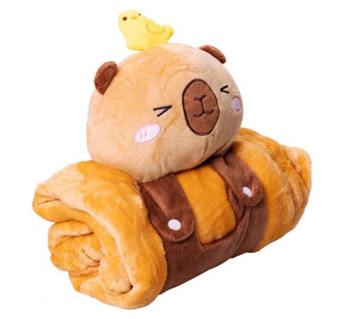 Плед-іграшка Капібара з качечкою 120*160см