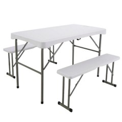 Набір меблів складаний стіл та 2 лавки 112*61*72 см