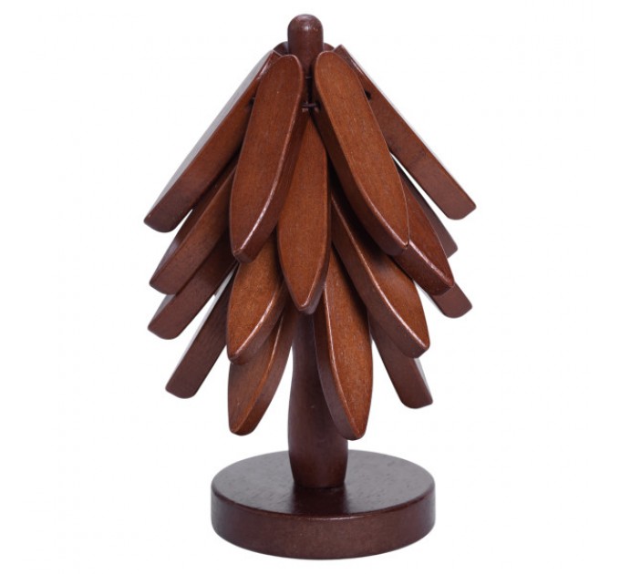 Набір підставок для посуду "Дерево" бамбук 19 см, коричневий