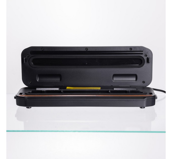 Вакууматор для сухих та вологих продуктів 400 Вт 10 пакетів у комплекті, чорний