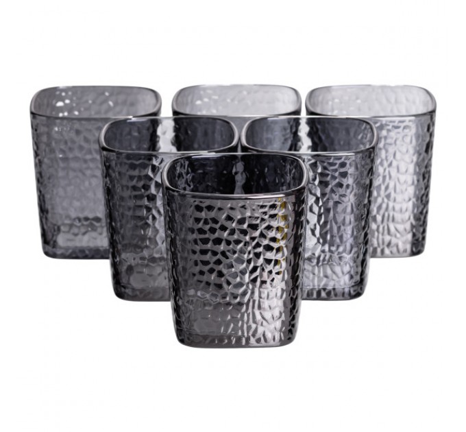 Набір глечик зі склянками 1,8/0,2 л фактурний, сірий