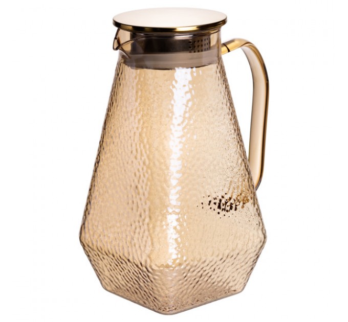 Набір глечик зі склянками 1,8/0,2 л фактурний, коричневий