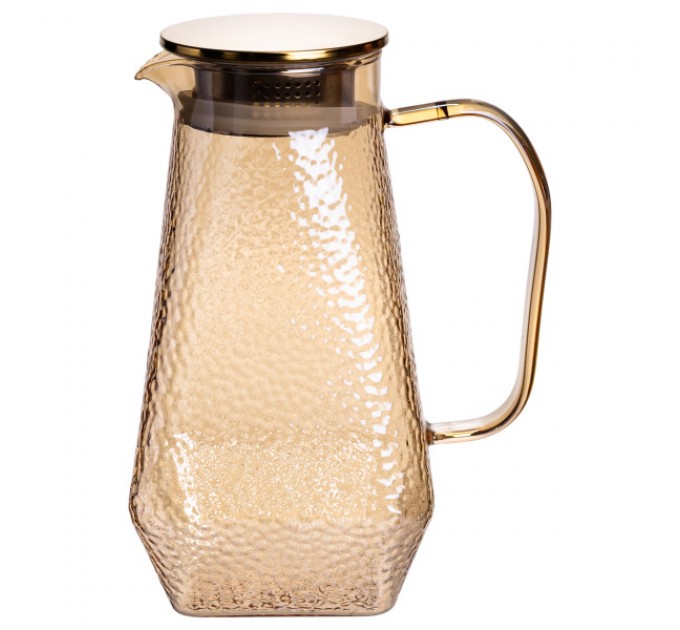 Набір глечик зі склянками 1,8/0,2 л фактурний, коричневий