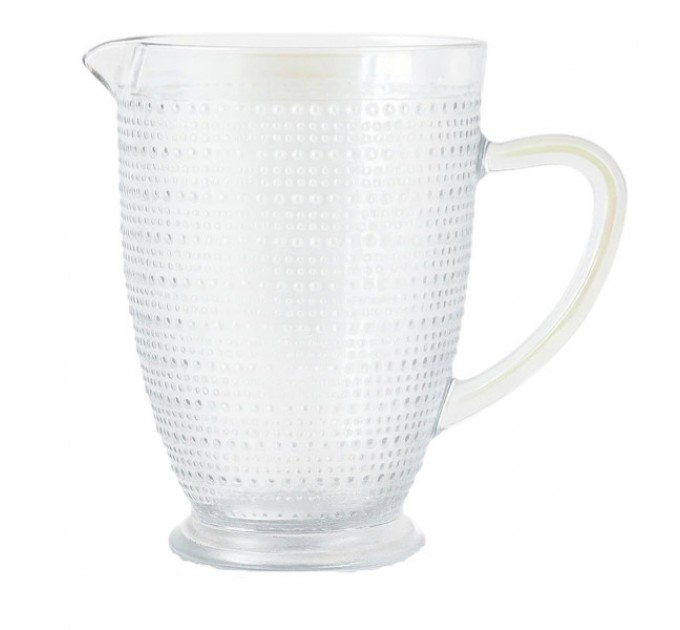 Кувшин для напитков 1,2 л из толстого стекла, прозрачный