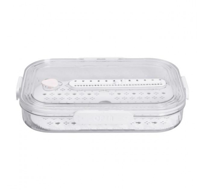 Контейнер для зберігання продуктів 32.5*22.5*6 см, білий