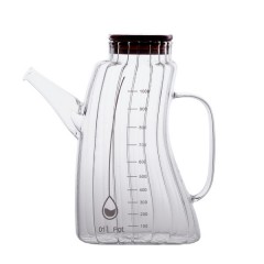 Глечик для олії та оцту з боросилікатного скла 1 л