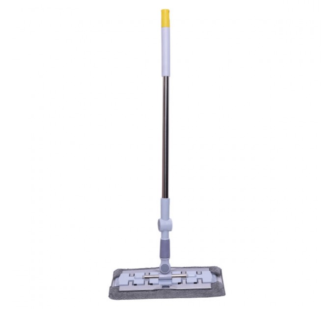Швабра для підлоги зі змінними серветками 130 см, жовтий