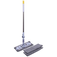 Швабра для підлоги зі змінними серветками 130 см, жовтий