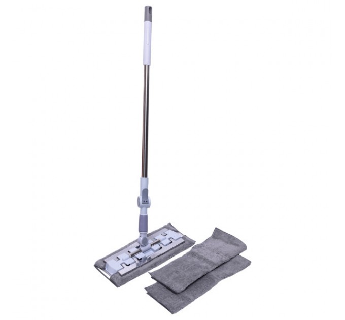 Швабра для пола с сменными салфетками 130 см, серый Швабра для пола с сменными салфетками 130 см, серый