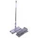 Швабра для пола с сменными салфетками 130 см, серый