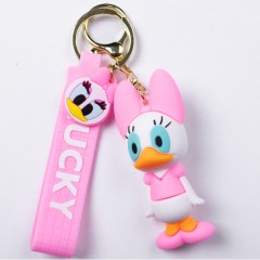 Брелок для ключей Поночка 4*6,5 см розовый