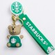 Брелок для ключів Ведмедик Старбакс 3,5*4,5 см, зелений