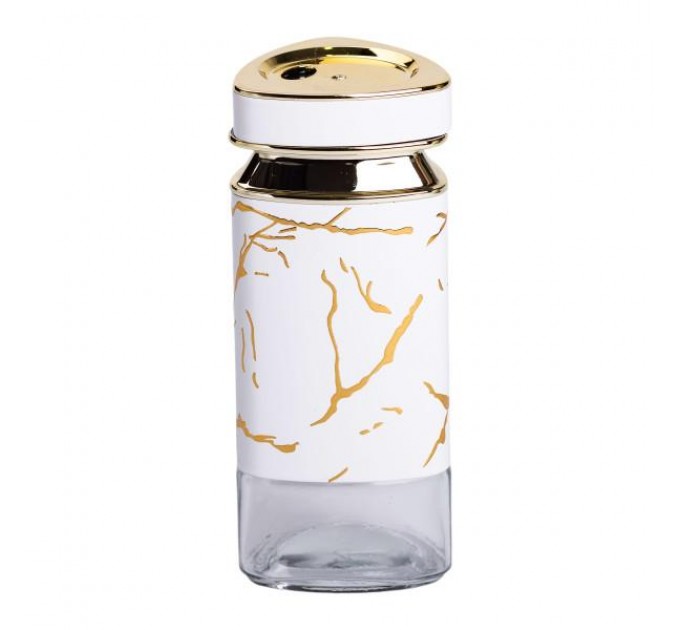 Баночка для специй 120 мл, белый мрамор