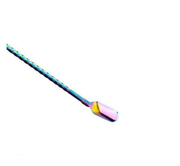 Набір соломинок-ложок багаторазових 6 штук із нержавіючої сталі, зелений