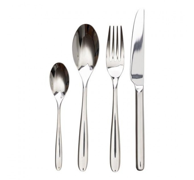 Набір столових приборів із нержавіючої сталі Royal на 6 персон, срібло