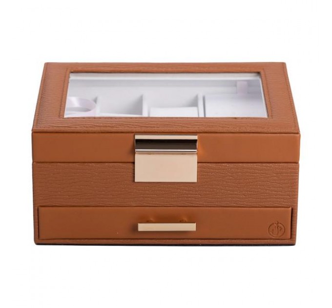 Ящик-органайзер для украшений 23х17х11см, терракот