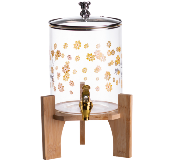 Лимонадниця з краном 3,6 л на бамбуковій підставці