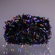Гирлянда Нить уличная 1000 LED 100 м на солнечной батарее черная, мультиколор