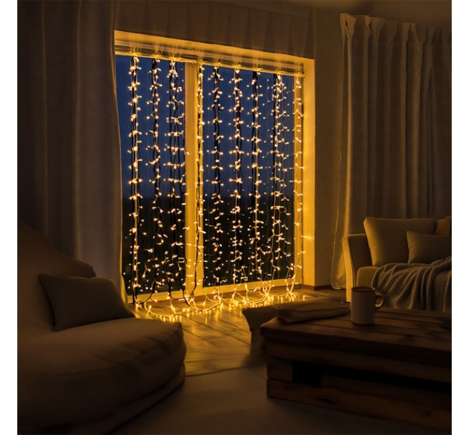 Гірлянда Штора 144 LED 3х2 м, жовтий