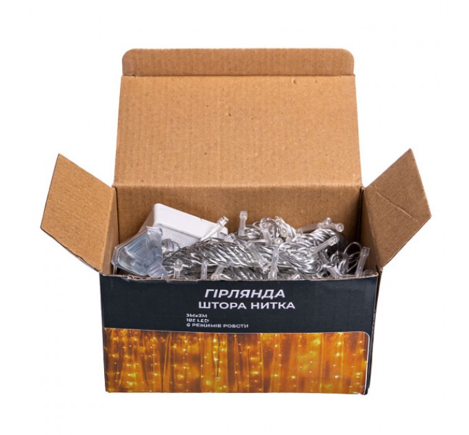 Гірлянда Штора 192 LED 3х3 м, жовтий
