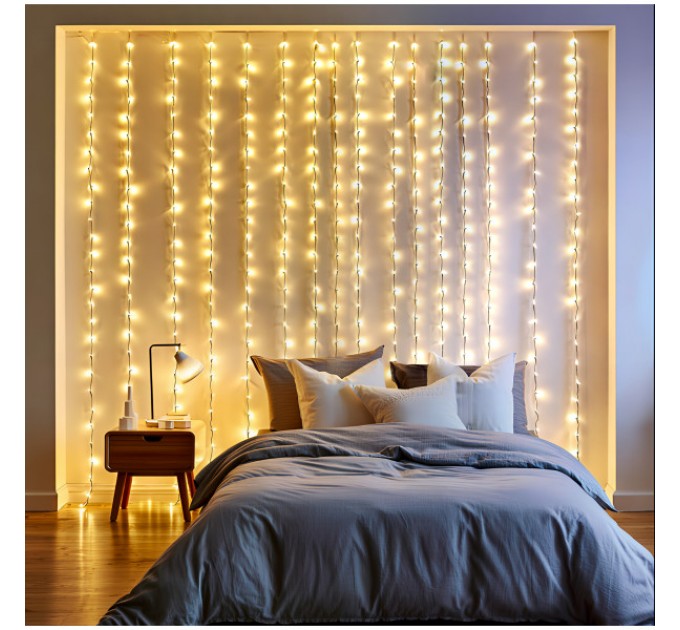 Гірлянда Штора 192 LED 3х3 м, жовтий