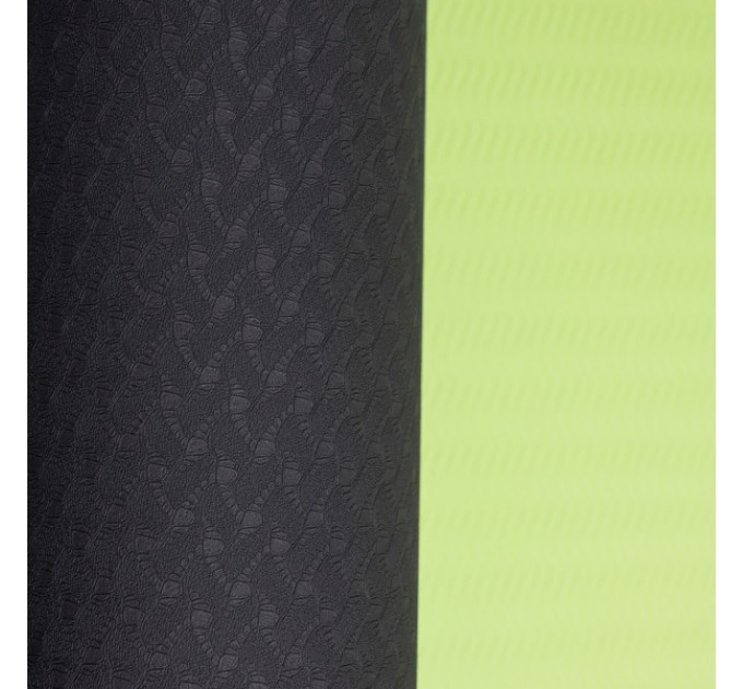 Коврик для йоги 173*58 см, зеленый