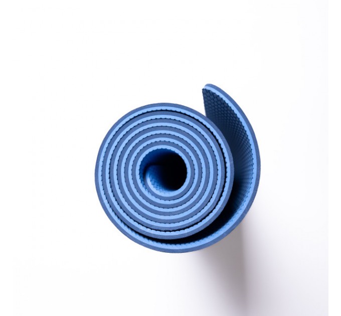 Килимок для йоги 173*58 см, синій